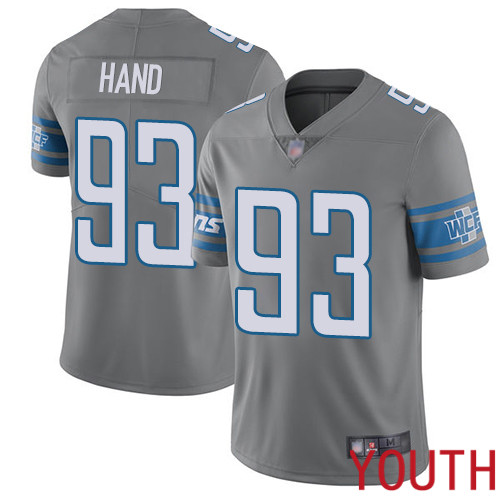 Detroit Lions Limited Steel Youth Dahawn Hand Jersey NFL Football 93 Rush Vapor Untouchable